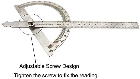 Пронаоѓач на агол на сипери Продолжувач 0-180 степени Владетел на гониометар од не'рѓосувачки челик со алатка за мерење на