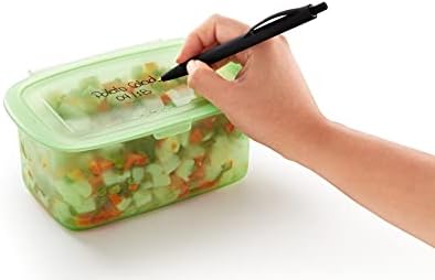 Лек Еднократно Силиконски Кутија За Складирање Храна контејнер сет од 3. Комплетот вклучува: 0,2 Л, 0,5 Л, 1,0 Л