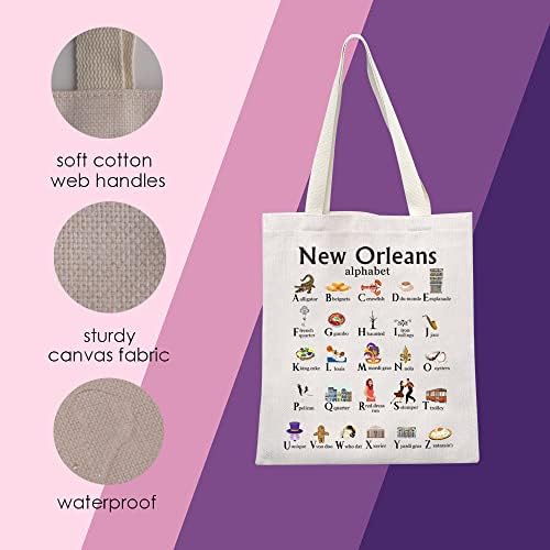 Mnigiu New Orleans Canvas Tote Tot