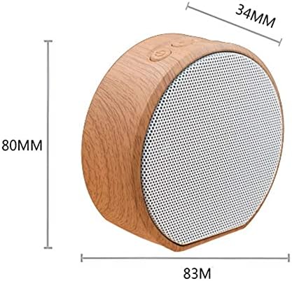 Bluetooth звучници на JHWSX со супер бас и сабвуфер Bluetooth звучник дрвена, преносен звучник за звук на 3D стерео музика со 10-часовно