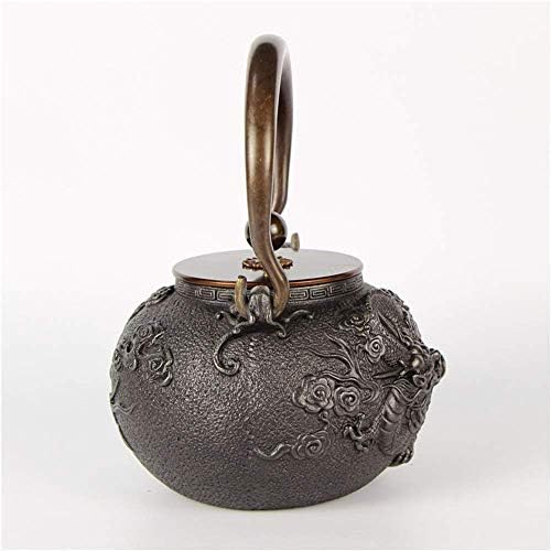 Леано железо чајник Јапонско леано железо стар тенџере чисто рачно изработено неоткриен здравствен чајник за лабав чај од лисја, lsxysp, леано