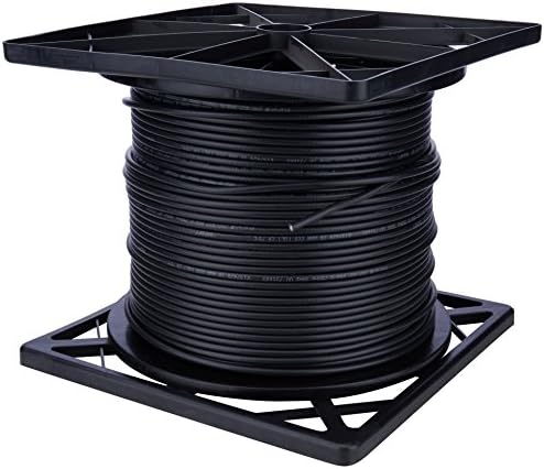 СТЕРЕН 200-937BK 1000 стапки RG6 UL/CM Quadsld Coax Cable - црна