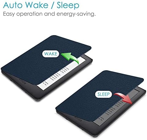 Случај за n Kindle 2014 Utader Тенок Заштитен Капак Паметен Случај За Модел Wp63Gw Авто Будење Спиење, симпатична цртан филм маче слушање