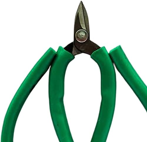 Ножици за сечење жица Colaxi Остриот краток нос - Зелена рачка за шиење на рачката за работникот за облека, 7,5х10,2 см