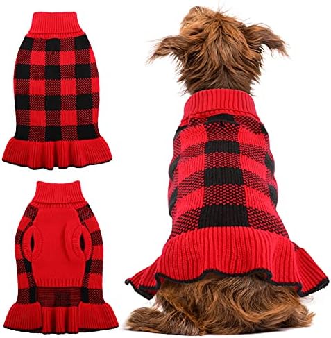 Џемпери за домашни миленици се облекуваат за мали средни кучиња, кучиња трикотажа за кучиња топла желка пуловер кученце џемпер ， симпатичен