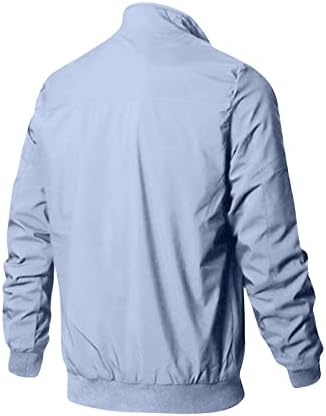 Јакна luvlc за мажи, плус со големина на класично вклопување цврсти спортски јакни, обична лесна мека облека за надворешни работи есен зима
