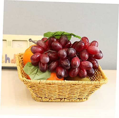 Wortwe Woven Fruit Cashter Wonen Happer Basket за овошје ткаени корпи за складирање pp khaki овошје корпа за складирање ратан ткаен
