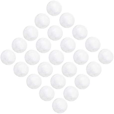 Stobok 250pcs бела пена топка полистирен занаетчиски топки сфера бела полистиренска моделирање тркалезни форми декорација пена топки за