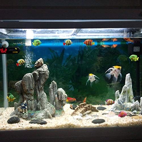 Орнаменти на ИПЕТБООМ 20 парчиња вештачки аквариум риби, симулација на аквариум риби кои се движат лебдечки риби играчки животни риби