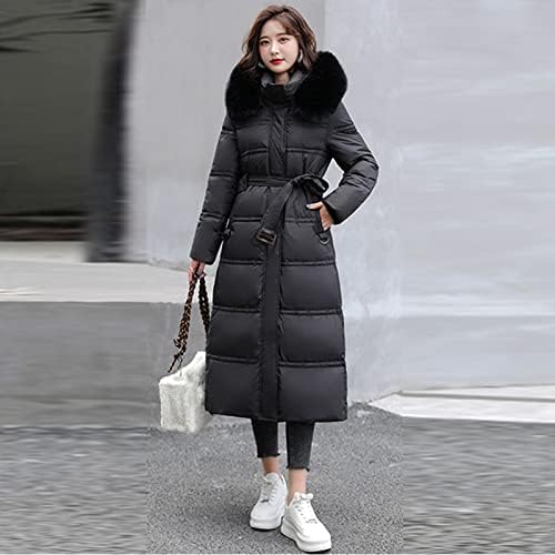 Женски палта со качулка со средна должина надолу со палто, плишано вештачко исечено задебелно, топло надворешна облека со долги ракави