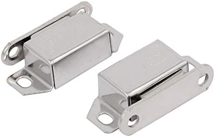 AEXIT 3PCS 36mmx17mmx9mm градежен хардвер не'рѓосувачки челик магнетна врата врата од врата модел на сребрен тон: 20AS252QO574