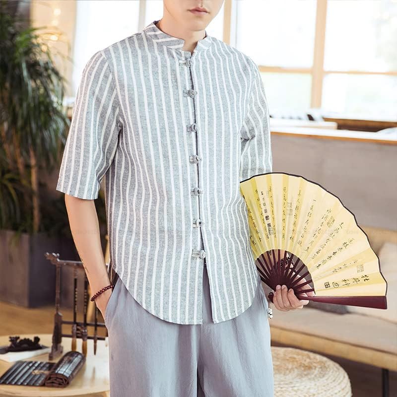 Обични јапонски шарени врвови палто Танг костум кинески стил ретро кошула панталони блузи хареми панталони кунг фу униформа сет