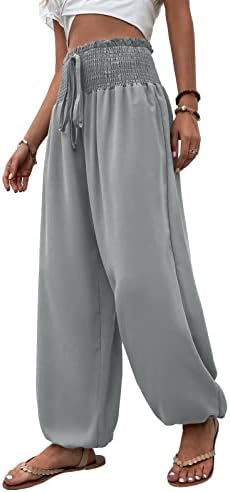 Lveberw женски буги панталони за жени, јога со високи половини, панталони со атлетски дневни панталони