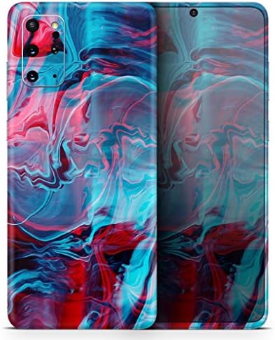 Дизајн Скинц Течен Апстрактен Ремикс На Боја V42 Заштитен Винил Налепница Обвивка На Кожата Компатибилен Со Samsung Galaxy S20