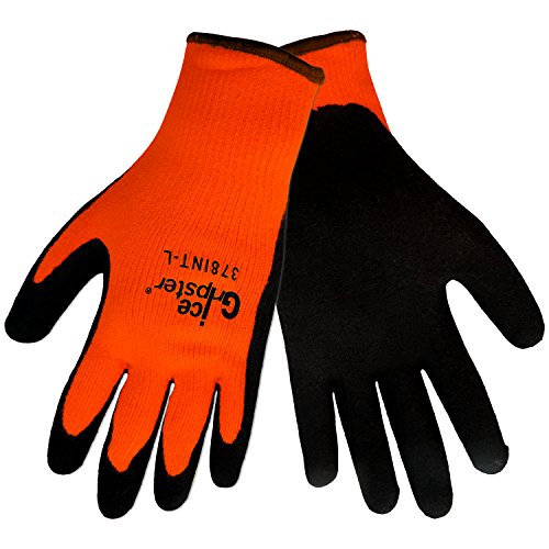 Глобална ракавица 378INT мраз за ледена пена гумена ракавица, средна, портокалова/црна боја