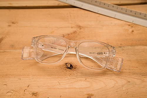Magid Gemstone Y50 Performance Anti-Fog Безбедносни очила со странични штитови, чиста рамка/чиста леќи, поликарбонатни леќи отпорни на гребење,