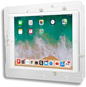 Табуларка против кражба на акрилик VESA за Apple iPad Pro 12.9 2015 2017 со бесплатен комплет за монтирање на wallидови и кабел