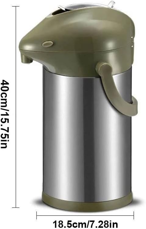 Лукио 3L не'рѓосувачки челик изолирана вакуумска шише со вода со вакуум, двојно слој 24 часа чувајте топла колба за топла вода со вода
