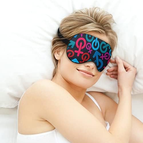 Полки симболи маска за спиење мека маска за очи за очи Ефективно засенчување на засенчување со еластична лента за прилагодување