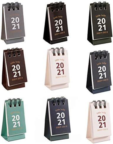 Nuobesty Desk Easel Mini 2020-2021 Календар на бирото, стоечки месечен календар, календар на џеб за канцеларија, училишно планирање и
