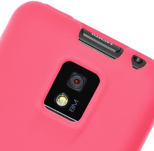 Amzer Silicone Skin Jelly Case за T-Mobile G2X- 1 пакет- бебе розова