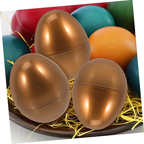 Нолитој 50 парчиња јајце за пополнување третмани за деца корпи јајца украси Орнамент украс награди за занаети со бонбони со столбови