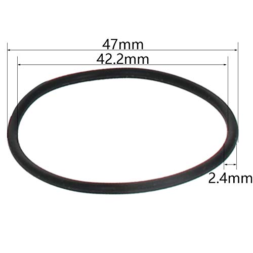 Othmro нитрилна гума О-прстени 47мм ОД 42,2мм ID 2,4 мм ширина, метрички запечатување заптивка, пакет од 1