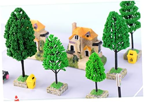 Тојвиан Играчка Воз Поставува Минијатурни Растенија Модел Воз Поставува Минијатурни Пејзажни Предели Вештачки Дрвја Железнички