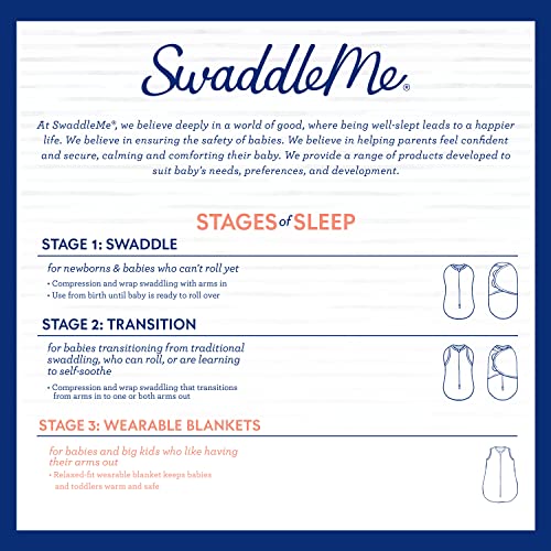 Swaddleme Ноќен вреќа Sleeper-Голем со големина, 3-6 месеци, 1-пакет
