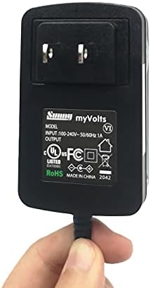Адаптер за напојување MyVolts 9V компатибилен со/замена за Crosley CR8005A -Gr Hurptable - американски приклучок
