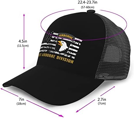Lifangmi 101-та воздушна дивизија Бејзбол капа за дишење на криви обликувани капачиња од капчиња за сонце, хип-хоп капа, прилагодливи