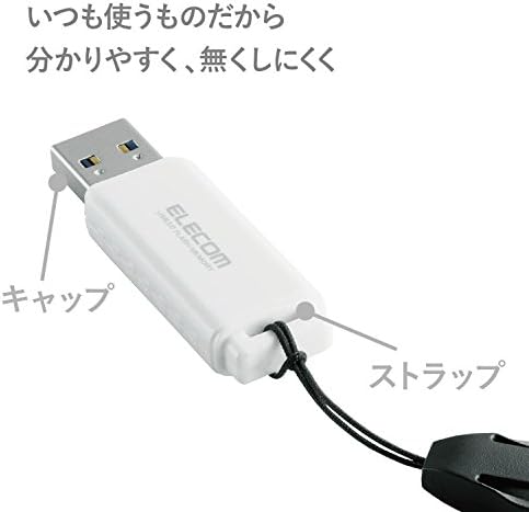 Ececom MF-HSU3A32GWH USB Меморија, 32 GB, USB 3.0, Компатибилен Со Windows И Mac, Спречува Губење На Капачиња, Бело