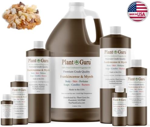 Frankincense и Myrrh Mail Oil 8 fl. Оз. Миризливо масло за правење сапун DIY, свеќи, бомби за бања, путер од телото. Се користи во дифузери