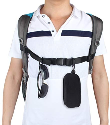 Видростпро 2 пакет ранец на градите, ленти за градите, прилагодлив за ранец на ранецот Стернум лента за ремен со тока за брзо
