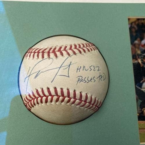 Дејвид Ортиз 522. домашен терен потпишана игра користена бејзбол додава Тед Вилијамс - МЛБ автограмирана игра користена бејзбол