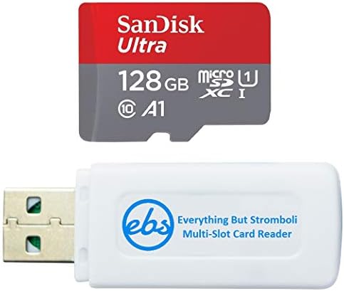 SanDisk Ultra 128gb MicroSDXC UHS-I Мемориска Картичка За Таблета Работи Со Lenovo Јога 9i, IdeaPad Flex 5, Flex 3 Класа 10 Пакет Со Сѐ, Но STROMBOLI