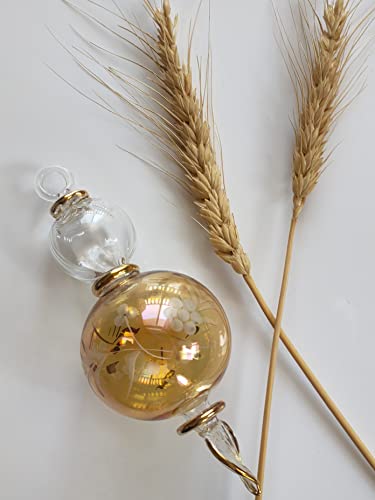 Стакло Златен украс за божиќна декорација | блузи за новогодишна елка | подарок за загревање на куќата | Висечки орнаменти За Роденденска