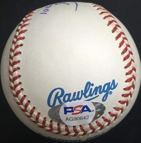 Кирби Пакет го потпиша Бејзбол на Американската лига во 2001 година, ПСА одделение близу нане - автограмирани бејзбол