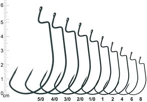 Fanatik Hooks за риболов Офсет FO-3315 Големина 8, 6, 4, 2, 1, 1/0, 2/0, 3/0, 4/0, 5/0 Офсет JIG Hook за меки мамки за мамки