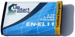 Upstart Батерија EN-EL11 MH-64 Заменска батерија и комплет за двојни полначи на AC/DC за Nikon Coolpix S550 S560 Дигитални камери
