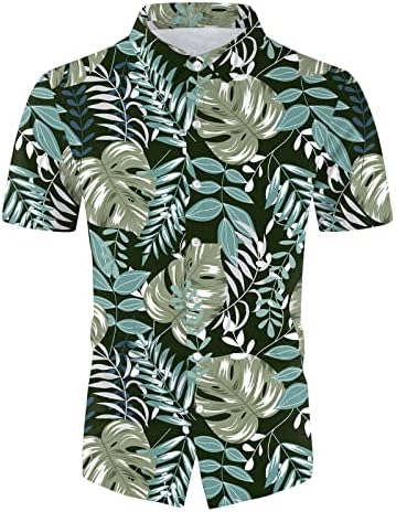 Bmisegm лето големи и високи кошули за мажи мажи лето модно слободно време Хаваи приморска празничка плажа дигитална 3Д јакна
