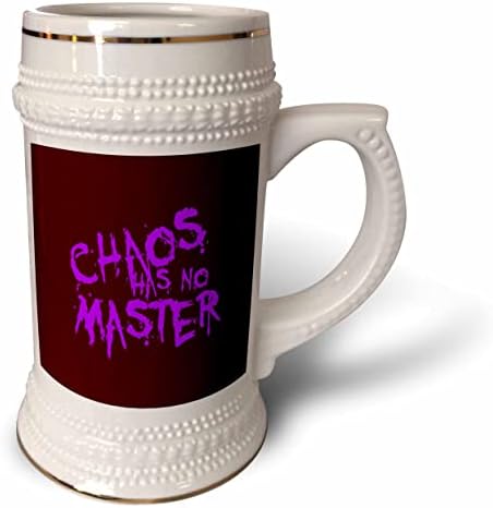 3Drose Chaos нема мајсторски неуредна виолетова графити текст - 22oz Штајн кригла