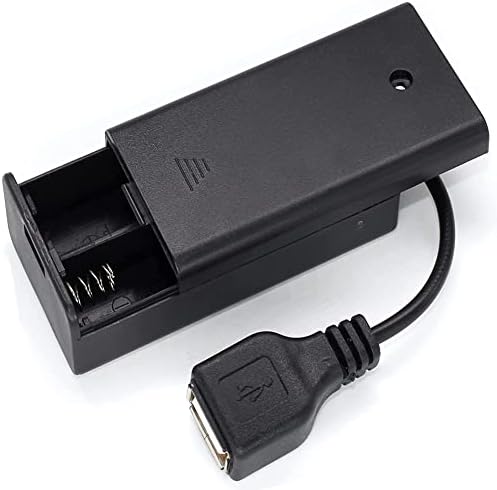 AIMPGSTL 2/3/4/6/8AA држач за батерии USB женски штекер 2/3/4/6/8 Слоти АА Батерија кутија за батерии USB порт напојување со напојување
