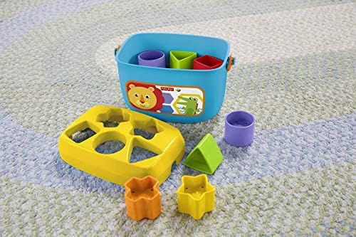 Фишер-Цена Редење Играчка Првите Блокови Бебе Во собата на 10 Форми за Сортирање Игра За Доенчиња Возраст 6+ Месеци &засилувач;