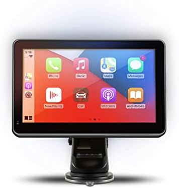 Автомобил и возач Intellidash Pro безжичен Apple CarPlay само 7 '' ips екран на допир со Bluetooth, SiriusXM, асистент на Сири. Поставено на шофершајбната