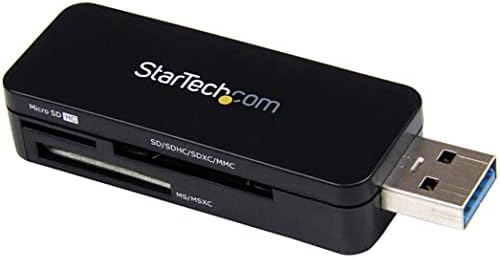StarTech.com USB 3.0 Читач На Мултимедијални Мемориски Картички-Пренослив Читач На MicroSD Картички SDHC-Надворешен Читач На Флеш
