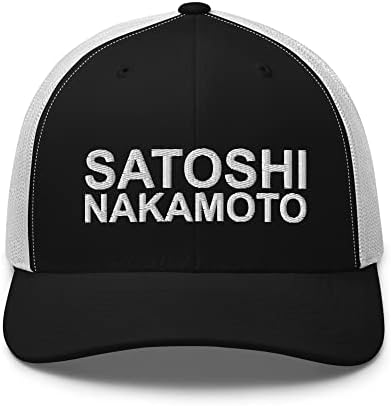 Сатоши Накамото капа, извезена мрежа за грб, капа од сатоши, капа на биткоин, повеќе бои
