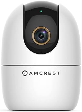 Amcrest 4MP WiFi камера затворен, камера за кучиња, монитор за звук и бебиња, откривање на човечки и миленичиња, следење на движење, W/ 2-насочен