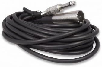Вашата кабелска продавница 50 стапки XLR машки 3 пински до 1/4 моно -микрофон кабел, неурамнотежен