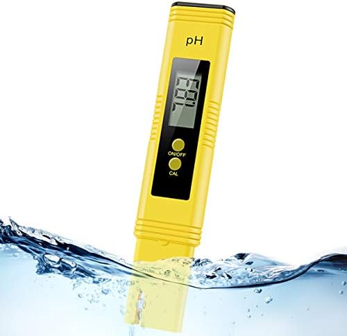 Alysontech Дигитални pH Метар, Вода PH Тест Метар со 0,00-14,00 Ph Опсег На Мерка/PH метар СО АТЦ, Тестер За Квалитет На Вода За Вода За Пиење